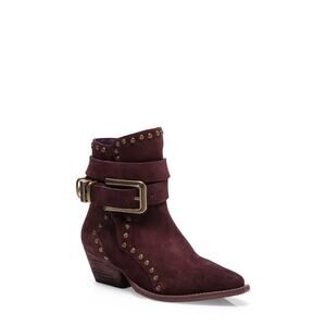 Free People 'Billy' Brown Leather Western Pointed Toe Boot Size 7.5